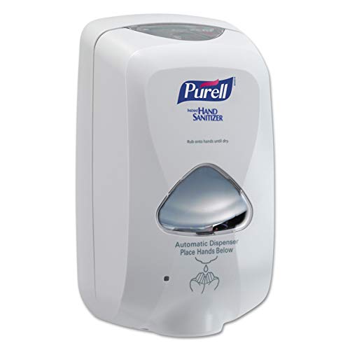 Book Cover PURELL TFX Touch-Free Hand Sanitizer Dispenser, Dove Grey/White, Dispenser for PURELL TFX 1200 mL Hand Sanitizer Refills - 2720-12