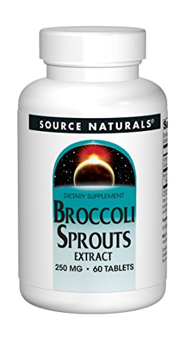 Book Cover Source Naturals Broccoli Sprout Extract 250mg Powerful Superfood Supplement, Source Of Sulforaphane, Fiber & Calcium - 60 Tablets