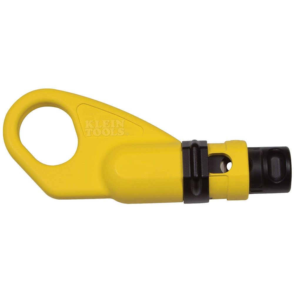 Book Cover Klein Tools VDV110-061 Radial Cable Stripper, Coaxial Cable Stripper COAX Prep Tool