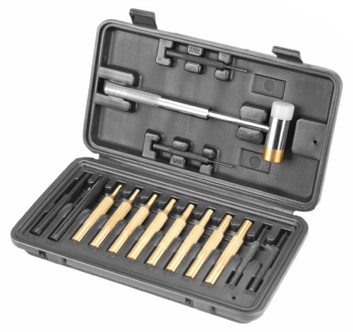 Book Cover Wheeler Engineering Hammer and Punch Set with Brass, Steel, Plastic Punches, Brass/Polymer Hammer and Storage Case for Gunsmithing Maintenance