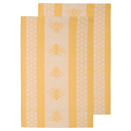 Book Cover Now Designs Kitchen Dishtowels, Set of Two, Honeybee Jacquard, 2 Count