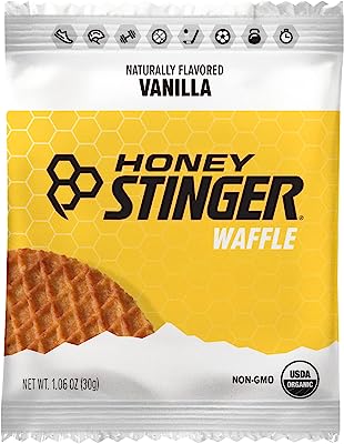 Book Cover Honey Stinger Organic Waffle, Vanilla, 1.06 Ounce (Pack of 16)