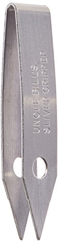 Book Cover Uncle Bill's Sliver Gripper Tweezers Stainless Steel Keychain Clip Survival Camp