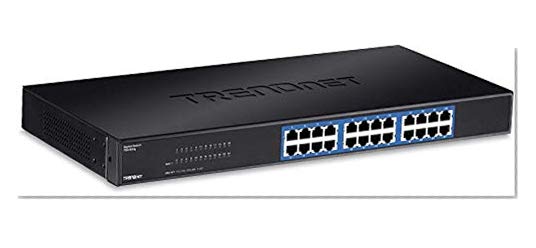 Book Cover TRENDnet 24-Port Unmanaged Gigabit 10/100/1000 Mbps GREENnet Metal Housing Switch, 48 Gbps Switching Fabric, Fanless, Rack Mountable, Lifetime Protection, TEG-S24G