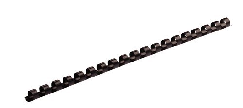 Book Cover Fellowes Plastic Comb Binding Spines, 1/4 Inch Diameter, Black, 20 Sheets, 100 Pack (52366)