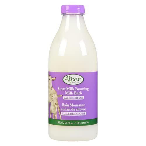 Book Cover Alpen Secrets Goat Foaming Milk Bath with Lavender Oil, 28.7 Fl Oz (Pack of 2)