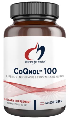 Book Cover Designs for Health CoQnol 100mg - CoQ10 Ubiquinol with Superior Bioavailability + Exclusive Absorption Technology - Double CoenzymeQ10 Boost with GG - Heart, Healthy Aging + Cell Support (60 Softgels)