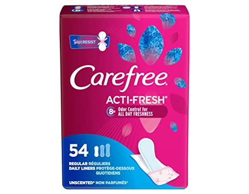 Book Cover Carefree Body Shape Regular Unscented, 54-count (Pack of 2)