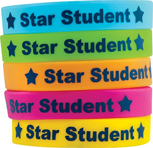 Book Cover Teacher Created Resources Star Student Wristbands, Multi Color (6548)