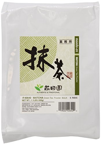Book Cover Maeda-En Matcha Powder Bulk, Matcha Green Tea Powder - 1.1 LB Large Bag