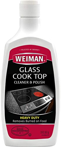 Book Cover Weiman Glass Cooktop Heavy Duty Cleaner and Polish - 20 Ounce - Non-Abrasive No Scratch Induction Glass Ceramic Stove Top Cleaner and Polish