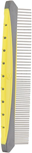 Book Cover JW Pet Company 8-Inch Gripsoft Rotating Comfort Comb, Fine and Coarse
