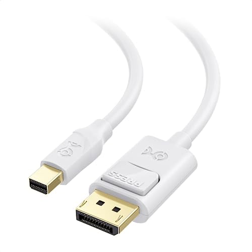 Book Cover Cable Matters 4K Mini DisplayPort to DisplayPort Cable (DisplayPort to Mini DisplayPort) in White 10 Feet - 4K 60Hz, 2K 144Hz Monitor Support