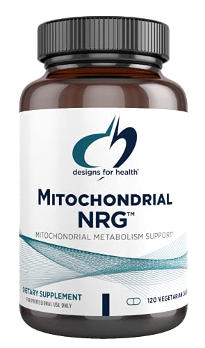 Book Cover Designs for Health Mitochondrial NRG - Healthy Aging, Performance + Energy Support Supplement with Creatine, CoQ10, B12, Alpha Lipoic Acid + More - Mitochondrial Supplements - Vegan (120 Capsules)