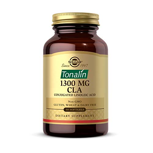 Book Cover Solgar Tonalin CLA 1300 mg, 60 Softgels - Essential Omega-6 Fatty Acid - Derived from Non-GMO Safflower Seed Oil - Gluten Free, Dairy Free - 60 Servings