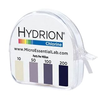 Book Cover Micro Essential Lab CM-240 Hydrion Chlorine Dispenser 10-200 PPM Test Roll Plus Extra Roll 200 Tests