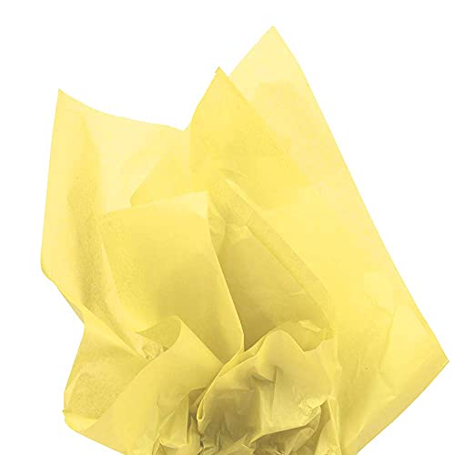 Book Cover JAM PAPER Tissue Paper - Yellow - 10 Sheets/Pack