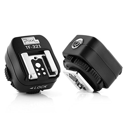 Book Cover Pixel e-TTL Flash Hot Shoe Adapter with Extra PC Sync Port for Canon DSLRs and Flashguns