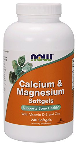 Book Cover NOW Foods, Calcium & Magnesium + D - 240 Softgels