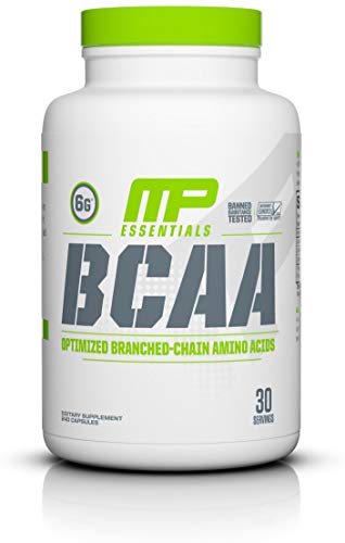 Book Cover MusclePharm Essentials BCAA Capsules, Optimized Branched-Chain Amino Acids, 30 Servings