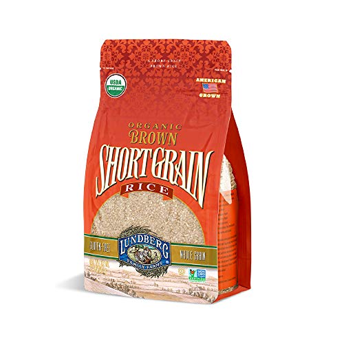 Book Cover Lundberg Organic Short Grain Brown Rice, 2lb (6 count), Gluten-Free, Non-GMO Project Verified, USDA Certified Organic, Vegan, Kosher, 100% Whole Grain