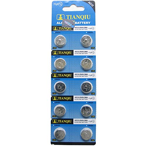Book Cover Tianqiu AG12 10Pc Alkaline Button Cell Watch Batteries