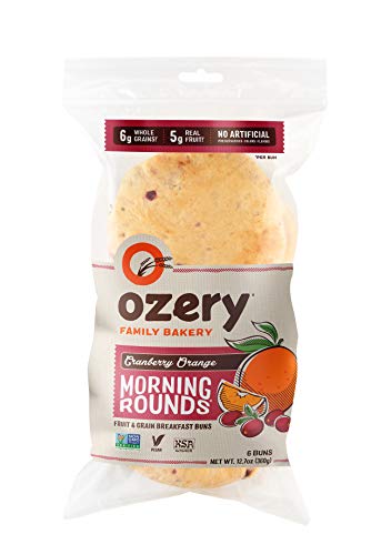 Book Cover OZERY BAKERY Morning Round Pita Bread, Cranberry Orange, 12.7 Ounce (Pack of 6)