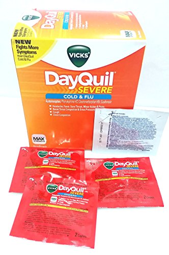 Book Cover Vick's DayQuil Cold & Flu (Box of 25 Packets of 2 Liquicaps)