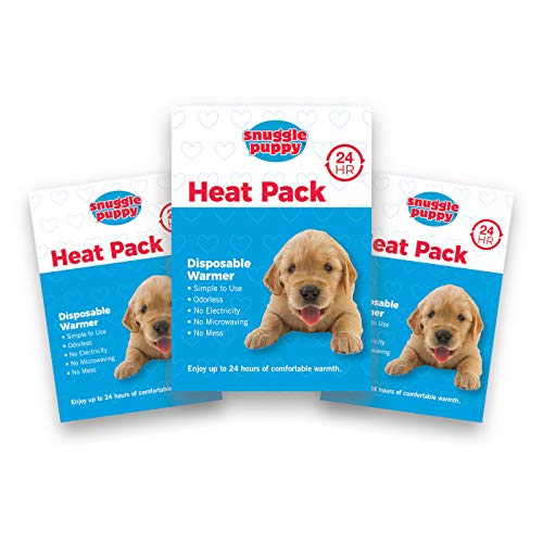 Book Cover SmartPetLove Snuggle Puppy Replacement Heat Packs - 3-Pack of Heat Packs for Pets