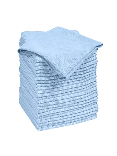 Book Cover Quickie Microfiber Cleaning Cloth, 14 X 14 in., Blue, 24 Pack, Washable and Reusable, All-Purpose Towel/Wiper for Multi-Purpose Indoor/Outdoor Cleaning/Dusting/Polishing on Kitchen/Bathroom