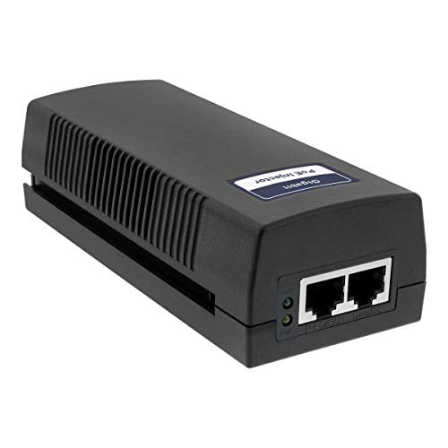 Book Cover BV-Tech Gigabit Power Over Ethernet PoE+ Injector | 30W | 802.3 af | Plug & Play | up to 325 Feet