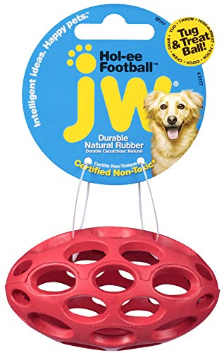 Book Cover JW Pet Company Mini Hol-ee Football Dog Toy, Colors Vary