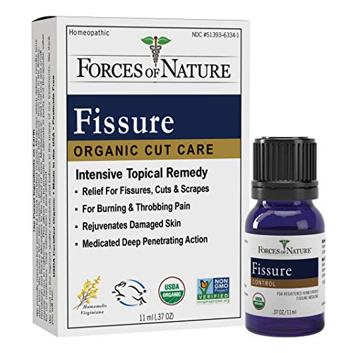 Book Cover Forces of Nature - Natural, Organic Fissure Care (11ml) Non GMO, No Harmful Chemicals -Soothe and Relieve Burning, Throbbing, Stinging, Itchy, Bleeding Tissue Caused by Fissures or Hemorrhoids