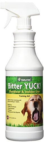 Book Cover NaturVet - Bitter Yuck - No Chew Spray - Deters Pets from Chewing on Furniture, Paws, Wounds & More - Water Based Formula Does Not Sting or Stain - for Cats & Dogs (32 oz)