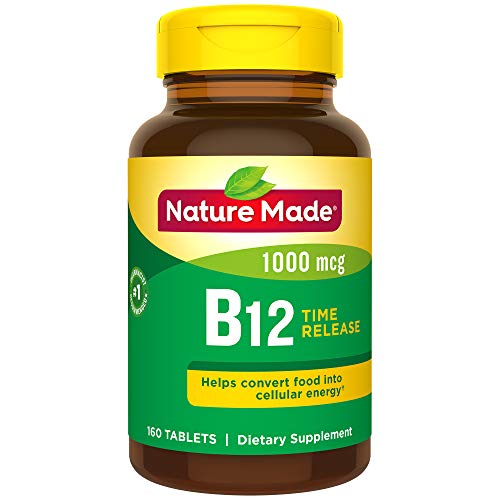 Book Cover Nature Made Vitamin B12 1000 mcg. Timed Release Tablets Value Size 160 Ct