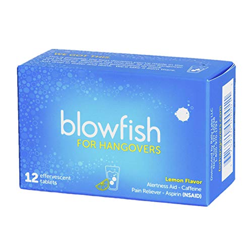 Book Cover Blowfish for Hangovers - FDA-Recognized Hangover Remedy - Scientifically Formulated to Relieve Hangover Symptoms Fast (12 Tablets)