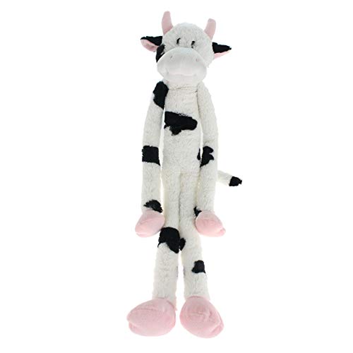 Book Cover Multipet's Swingin Slevin XXL Oversized 30-Inch Spotted Cow Plush Dog Toy