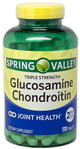 Book Cover Spring Valley - Glucosamine Chondroitin, Triple Strength, 170 Tablets