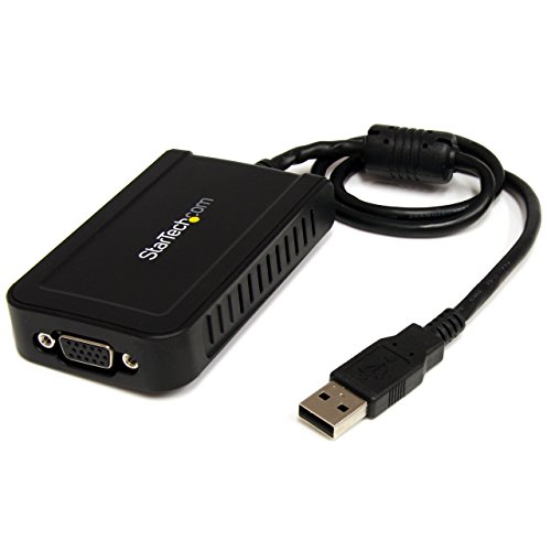 Book Cover StarTech.com USB to VGA Adapter - 1920x1200 - Dual Monitor Display Adapter with External Video & Graphics Card (USB2VGAE3)