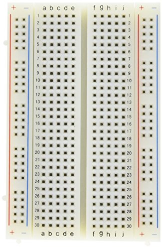 Book Cover Electronix Express 03MB801 Solderless BreadBoard, 400 Tie-Points, 4 Power Rails, 3.3 x 2.1 x 0.3