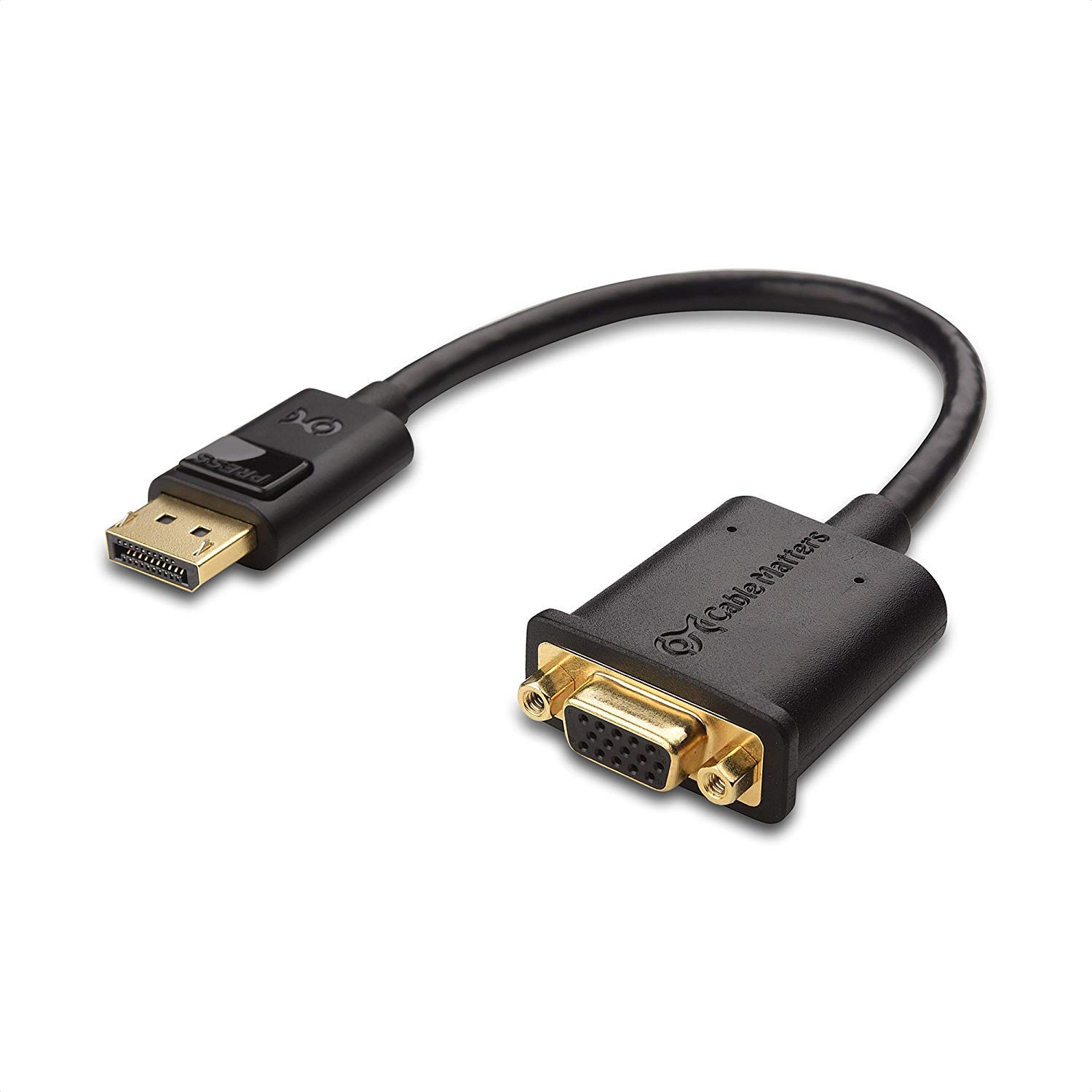 Book Cover Cable Matters DisplayPort to VGA Adapter (DP to VGA Adapter)