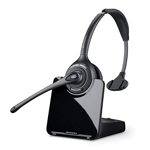 Book Cover Poly - CS510 Support Convertible Wireless Headset (Plantronics) - Over-the-Head One Ear/Monaural Headset - DECT 6.0 - Connects to Desk Phone - Telephone Headset