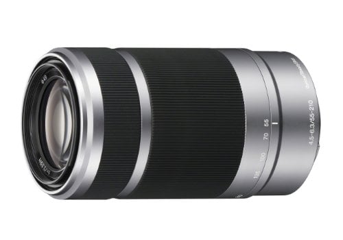 Book Cover Sony E 55-210mm F4.5-6.3 Lens for Sony E-Mount Cameras (Silver)