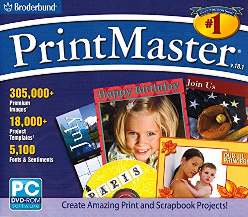 Book Cover Broderbund PrintMaster Version 18.1