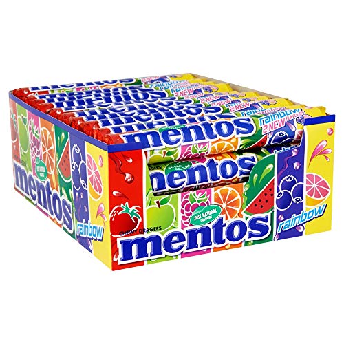 Book Cover Mentos Rainbow Chewy Dragees 40 Rolls