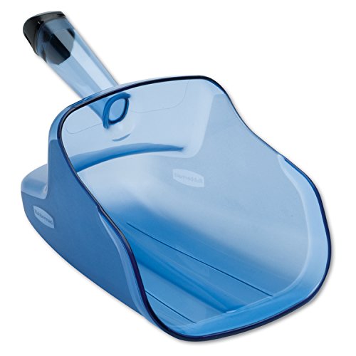 Book Cover Rubbermaid Commercial Hand-Guard Ice Scoop, 74-Ounce, Transparent Blue, FG9F5000TBLUE