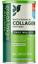 Book Cover Great Lakes Collagen Peptides Powder Supplement for Skin Hair Nail Joints - Unflavored - Quick Dissolve Hydrolyzed, Non-GMO, Keto, Paleo, Gluten-Free, No Preservatives - 16 oz Canister Unflavored 38.0 Servings (Pack of 1)
