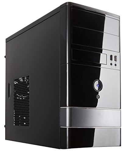 Book Cover ROSEWILL Micro ATX Mini Tower Computer Case, Steel and plastic computer case with 1x 120mm front fan and 1x 80mm rear fan, Front I/O and 2x USB 2.0 (FBM-01)