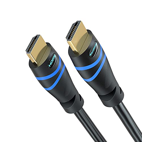Book Cover BlueRigger 4K HDMI Cable (35FT, Black, 4K 30Hz, High Speed, in-Wall CL3 Rated)