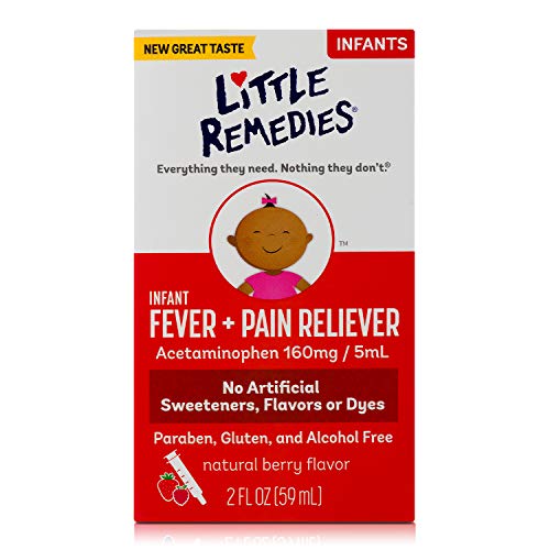 Book Cover Little Remedies Infant Fever & Pain Reliever withÂ Acetaminophen, Grape, Natural Berry Flavor,2 Fl Oz